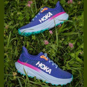 HOKA Challenger 7 Trail-Running Shoes - Evening Sky/Drizzle Color Soft For Women